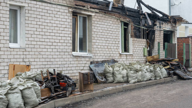 Professional Emergency Fire Cleanup technician working in Halethorpe, MD